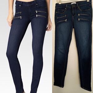 PAIGE Dark Blue Skinny Jeans